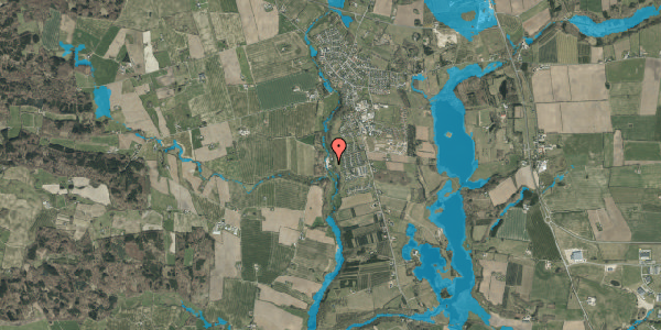 Oversvømmelsesrisiko fra vandløb på Elkærholmvej 6, 6040 Egtved