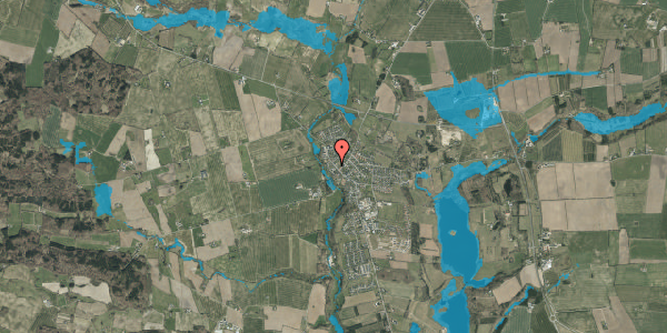 Oversvømmelsesrisiko fra vandløb på Koldingvej 14, 6040 Egtved