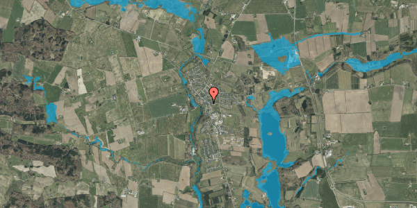 Oversvømmelsesrisiko fra vandløb på Koldingvej 36, 6040 Egtved