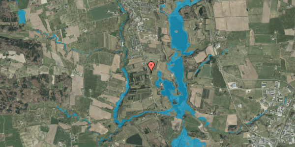 Oversvømmelsesrisiko fra vandløb på Koldingvej 82, 6040 Egtved