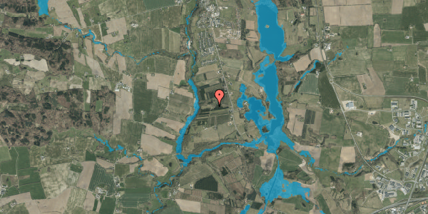 Oversvømmelsesrisiko fra vandløb på Koldingvej 90, 6040 Egtved
