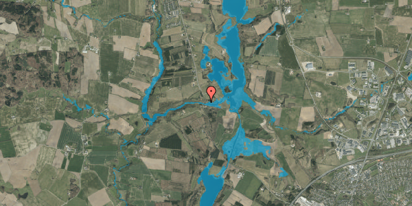 Oversvømmelsesrisiko fra vandløb på Koldingvej 105, 6040 Egtved