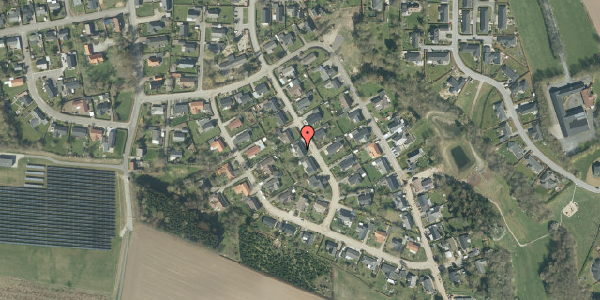 Oversvømmelsesrisiko fra vandløb på Møllegårdsvej 8, 7182 Bredsten