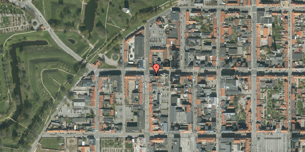 Oversvømmelsesrisiko fra vandløb på Danmarksgade 10, 1. th, 7000 Fredericia