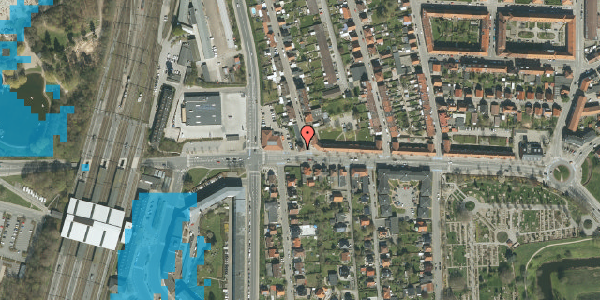 Oversvømmelsesrisiko fra vandløb på Vesterbrogade 48, 7000 Fredericia