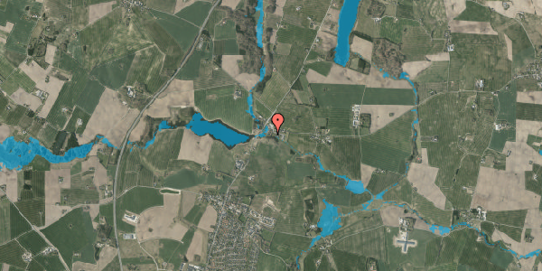 Oversvømmelsesrisiko fra vandløb på Gl Kattrupvej 6, 8751 Gedved
