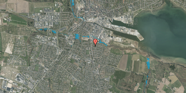 Oversvømmelsesrisiko fra vandløb på Birkevej 1A, 8700 Horsens