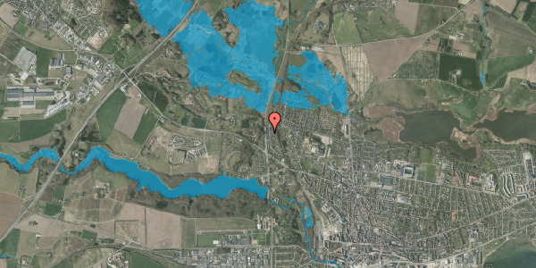 Oversvømmelsesrisiko fra vandløb på Egernvej 31, 8700 Horsens