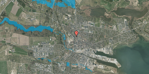 Oversvømmelsesrisiko fra vandløb på Fabrikvej 4, st. 4, 8700 Horsens