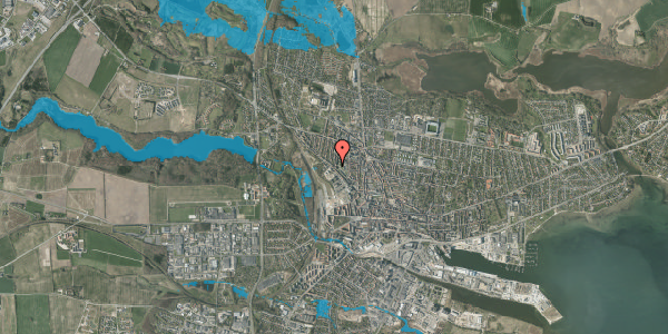 Oversvømmelsesrisiko fra vandløb på Fabrikvej 18, 3. tv, 8700 Horsens