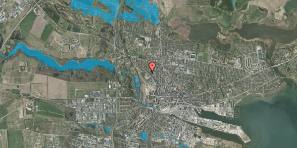 Oversvømmelsesrisiko fra vandløb på Fabrikvej 39, 8700 Horsens