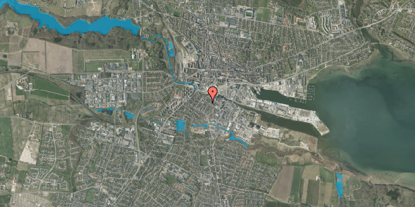 Oversvømmelsesrisiko fra vandløb på Jyllandsgade 24A, 8700 Horsens