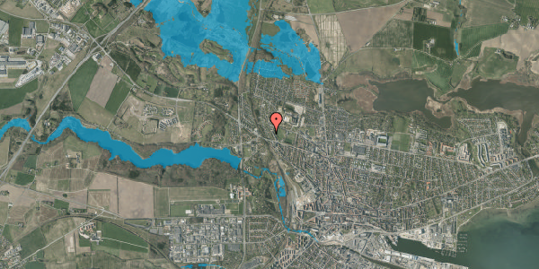 Oversvømmelsesrisiko fra vandløb på Kyradservej 4, 8700 Horsens