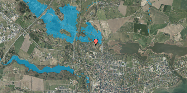 Oversvømmelsesrisiko fra vandløb på Ranunkelvej 62, 8700 Horsens