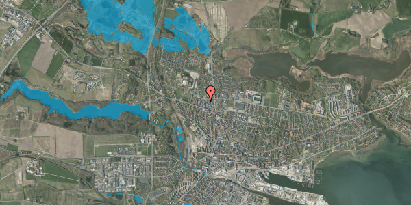 Oversvømmelsesrisiko fra vandløb på Ryesgade 14, 1. th, 8700 Horsens