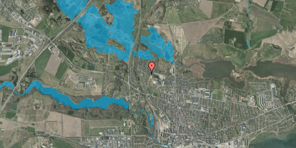 Oversvømmelsesrisiko fra vandløb på Vestervang 1B, 8700 Horsens