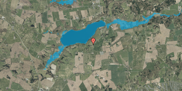 Oversvømmelsesrisiko fra vandløb på Fårupvej 62, 7300 Jelling
