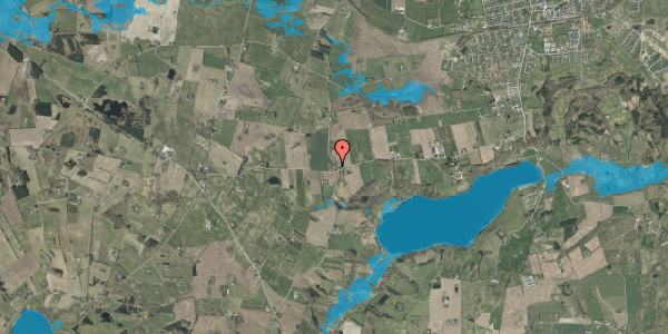 Oversvømmelsesrisiko fra vandløb på Gl. Viborgvej 1, 7300 Jelling
