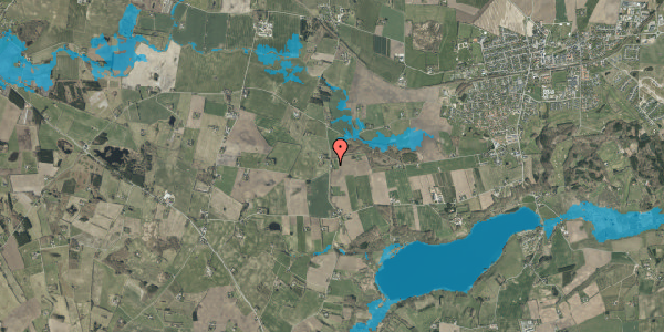 Oversvømmelsesrisiko fra vandløb på Gl. Viborgvej 6, 7300 Jelling