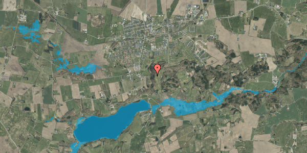 Oversvømmelsesrisiko fra vandløb på Skovgade 16, 7300 Jelling