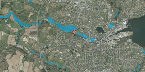 Oversvømmelsesrisiko fra vandløb på Brorsonsvej 33, 6000 Kolding