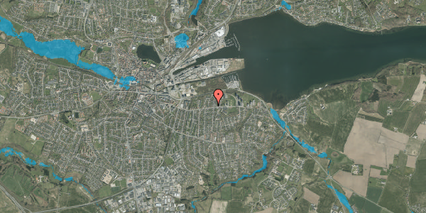 Oversvømmelsesrisiko fra vandløb på Fjordvang 1, 6000 Kolding