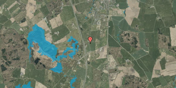 Oversvømmelsesrisiko fra vandløb på Hoppesvej 116, 6000 Kolding