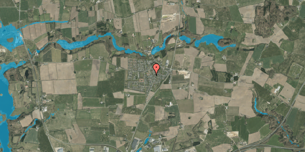 Oversvømmelsesrisiko fra vandløb på Vestergaardsvej 20, 6051 Almind