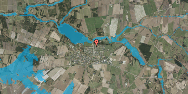 Oversvømmelsesrisiko fra vandløb på Enghavevej 24, 7361 Ejstrupholm