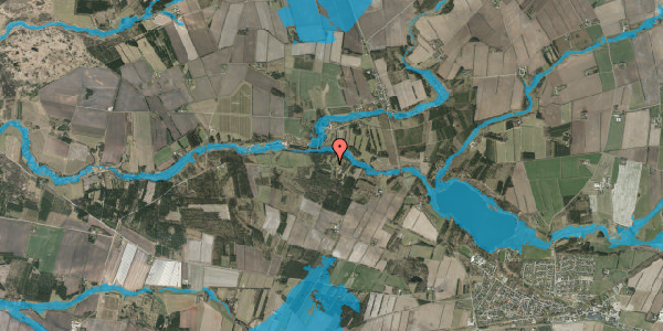 Oversvømmelsesrisiko fra vandløb på Ikastvej 15, 7361 Ejstrupholm