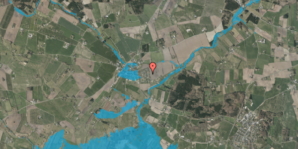 Oversvømmelsesrisiko fra vandløb på Askevej 8, 7160 Tørring