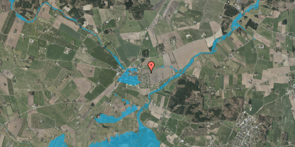 Oversvømmelsesrisiko fra vandløb på Askevej 20, 7160 Tørring