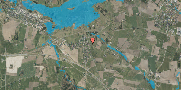 Oversvømmelsesrisiko fra vandløb på Holmdalsvej 5, 7160 Tørring