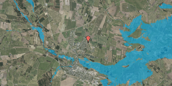 Oversvømmelsesrisiko fra vandløb på Overbygård 4, 7160 Tørring