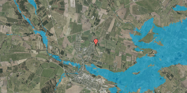 Oversvømmelsesrisiko fra vandløb på Overbygård 37, 7160 Tørring
