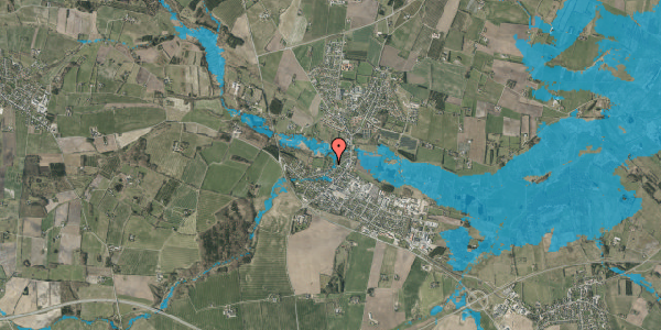 Oversvømmelsesrisiko fra vandløb på Solfang 6, 7160 Tørring
