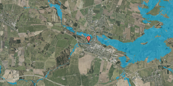 Oversvømmelsesrisiko fra vandløb på Solfang 13, 7160 Tørring