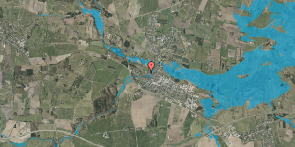 Oversvømmelsesrisiko fra vandløb på Solfang 16, 7160 Tørring