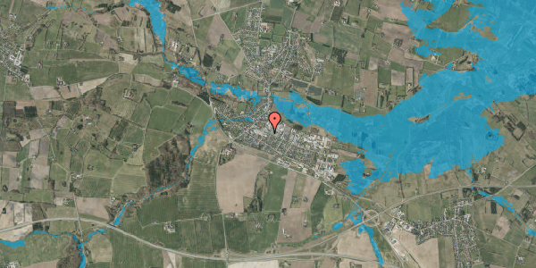 Oversvømmelsesrisiko fra vandløb på Torvegade 12, 7160 Tørring