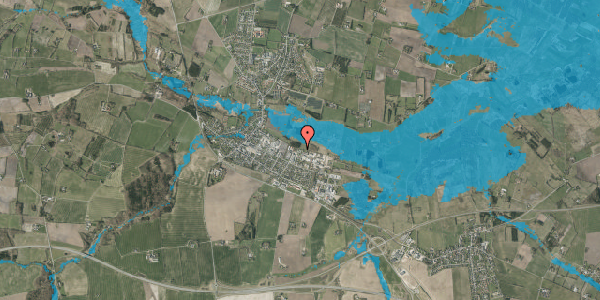 Oversvømmelsesrisiko fra vandløb på Torvegade 47, 7160 Tørring