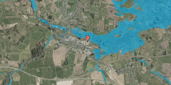 Oversvømmelsesrisiko fra vandløb på Torvegade 89, 7160 Tørring
