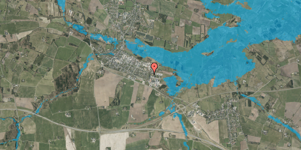 Oversvømmelsesrisiko fra vandløb på Torvegade 92, 7160 Tørring