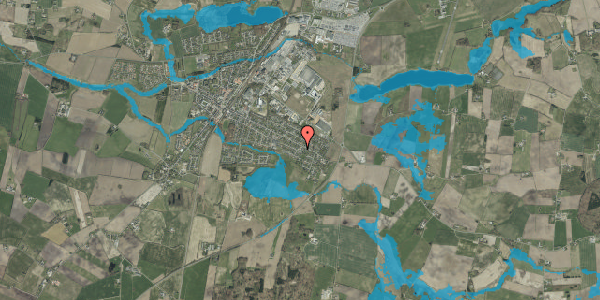 Oversvømmelsesrisiko fra vandløb på Birkevej 2, 6580 Vamdrup