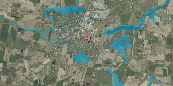 Oversvømmelsesrisiko fra vandløb på Elmevej 5, 6580 Vamdrup
