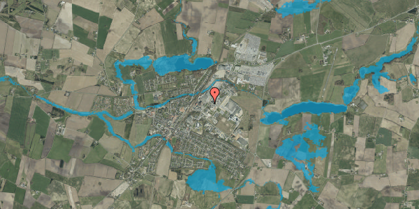 Oversvømmelsesrisiko fra vandløb på Industrivej 16, 6580 Vamdrup