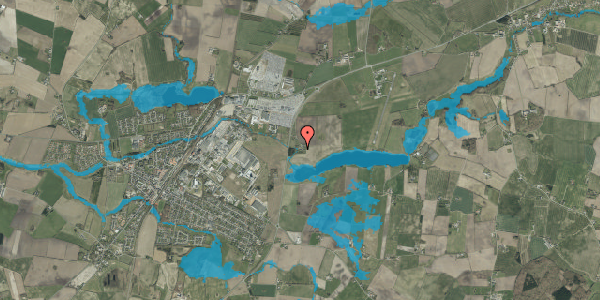 Oversvømmelsesrisiko fra vandløb på Koldingvej 14, 6580 Vamdrup