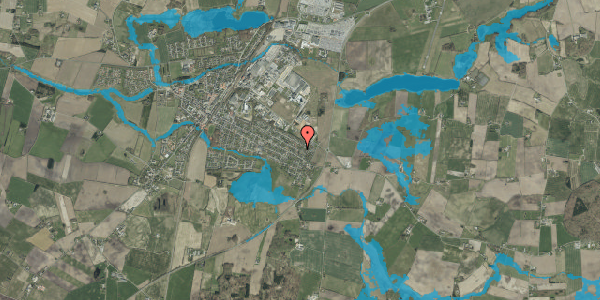 Oversvømmelsesrisiko fra vandløb på Mosevænget 9, 6580 Vamdrup