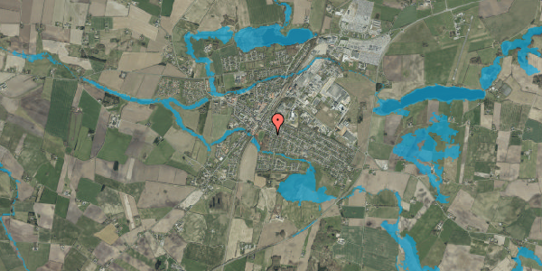 Oversvømmelsesrisiko fra vandløb på Plantagegade 13, 6580 Vamdrup
