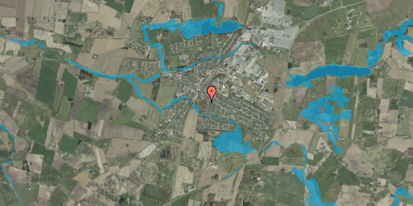 Oversvømmelsesrisiko fra vandløb på Plantagegade 16, 6580 Vamdrup