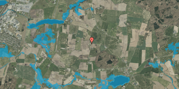 Oversvømmelsesrisiko fra vandløb på Riglandsegvej 11, 6580 Vamdrup